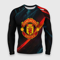 Мужской рашгард Манчестер Юнайтед абстракция