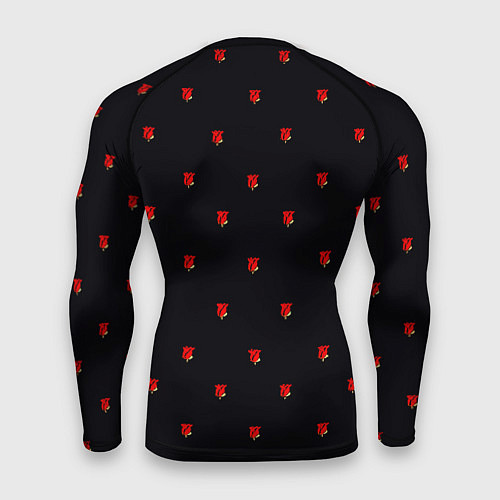 Мужской рашгард Манчестер Юнайтед розы текстура / 3D-принт – фото 2