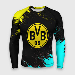 Мужской рашгард Borussia краски штрихи