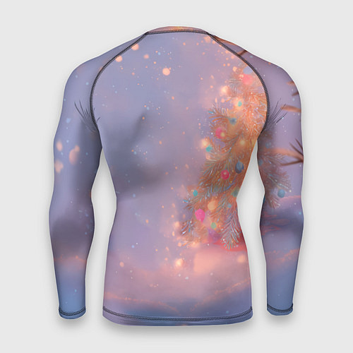 Мужской рашгард Лисичка Новый год / 3D-принт – фото 2