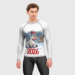 Рашгард мужской Сердитая лошадь 2026, цвет: 3D-принт — фото 2