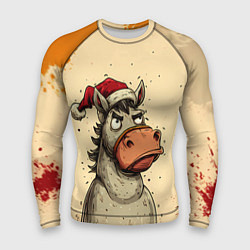 Рашгард мужской Задумчивая лошадь, цвет: 3D-принт