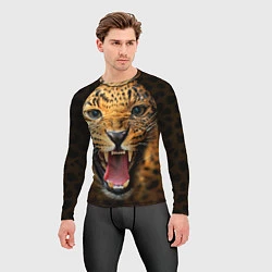 Рашгард мужской Рык леопарда, цвет: 3D-принт — фото 2