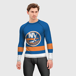 Рашгард мужской New York Islanders, цвет: 3D-принт — фото 2