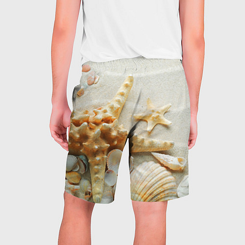 Мужские шорты Морские ракушки / 3D-принт – фото 2