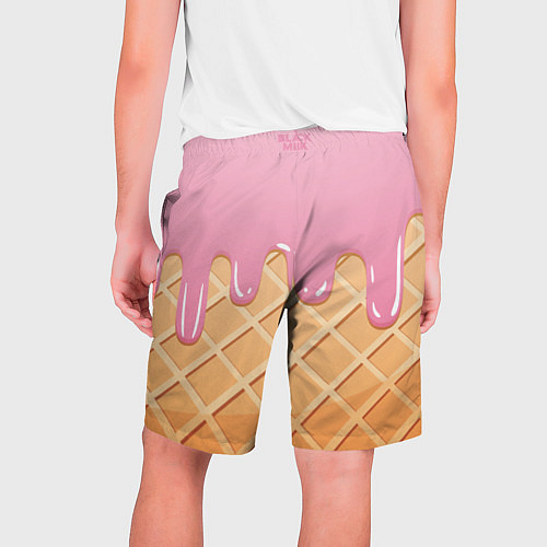 Мужские шорты Мороженое Black Milk / 3D-принт – фото 2