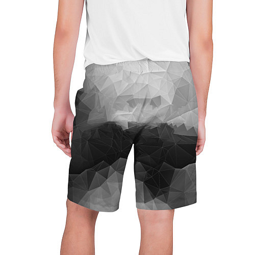 Мужские шорты Polygon gray / 3D-принт – фото 2