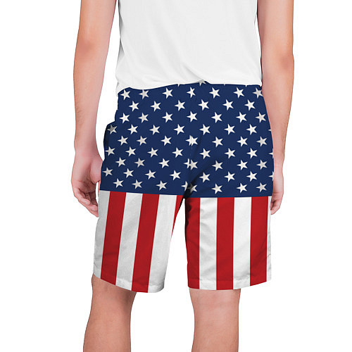 Мужские шорты Флаг США / 3D-принт – фото 2