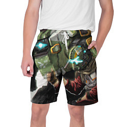 Шорты на шнурке мужские Titanfall, цвет: 3D-принт