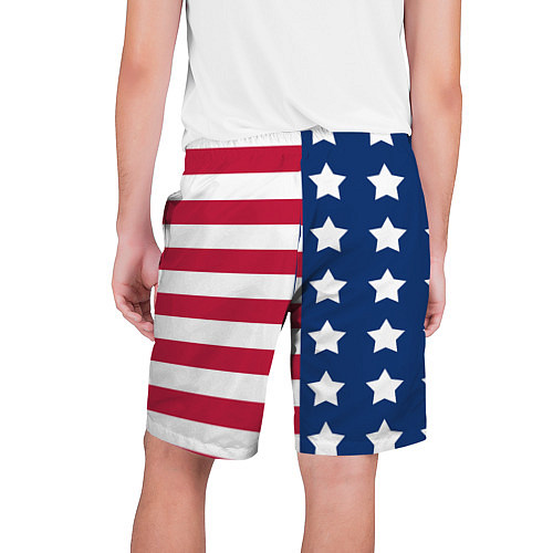 Мужские шорты USA Flag / 3D-принт – фото 2