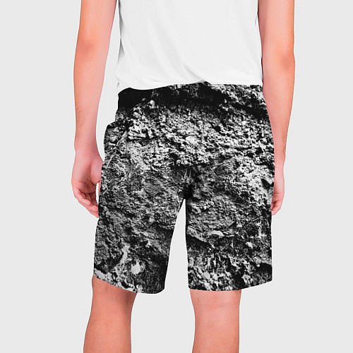 Мужские шорты Серая текстура / 3D-принт – фото 2