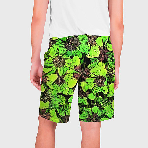 Мужские шорты Clover pattern / 3D-принт – фото 2