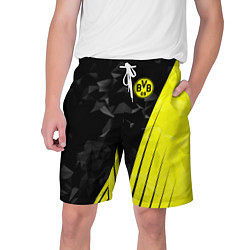 Шорты на шнурке мужские FC Borussia Dortmund: Abstract, цвет: 3D-принт