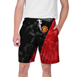 Шорты на шнурке мужские FC Manchester United: Abstract, цвет: 3D-принт