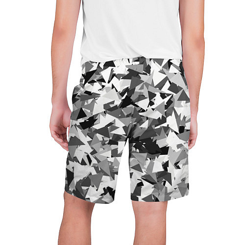 Мужские шорты Городской серый камуфляж / 3D-принт – фото 2
