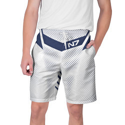 Шорты на шнурке мужские N7: White Armor, цвет: 3D-принт