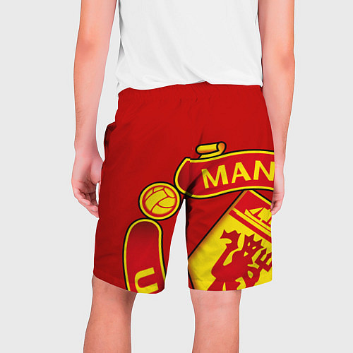 Мужские шорты FC Man United: Red Exclusive / 3D-принт – фото 2