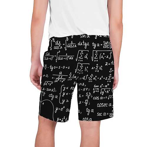 Мужские шорты Алгебраические формулы / 3D-принт – фото 2
