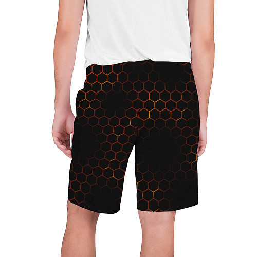 Мужские шорты Apex Legends: Orange Carbon / 3D-принт – фото 2