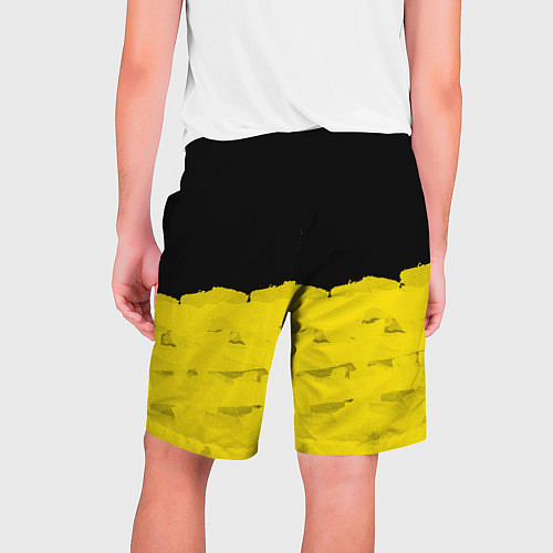 Мужские шорты Cyberpunk 2077: Yellow & Black / 3D-принт – фото 2