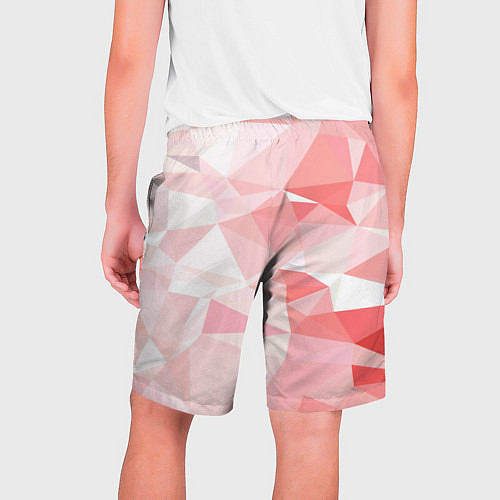 Мужские шорты Pink abstraction / 3D-принт – фото 2