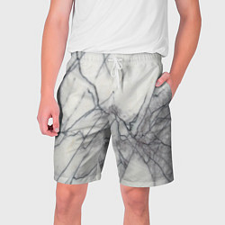 Шорты на шнурке мужские Мрамор, цвет: 3D-принт