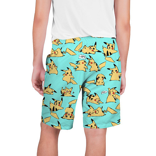 Мужские шорты Pikachu / 3D-принт – фото 2