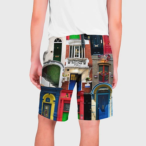 Мужские шорты London doors цифровой коллаж / 3D-принт – фото 2