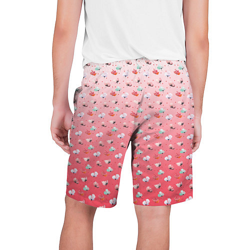 Мужские шорты Пижамный цветочек / 3D-принт – фото 2