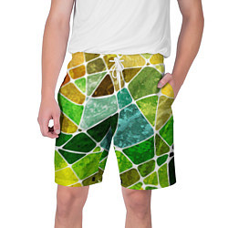 Шорты на шнурке мужские Мозаика, цвет: 3D-принт