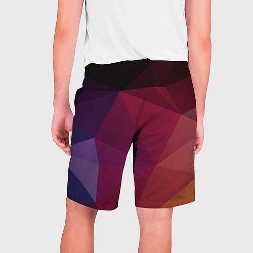 Мужские шорты Полигональный фон / 3D-принт – фото 2