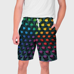 Шорты на шнурке мужские 3Д спектр, цвет: 3D-принт