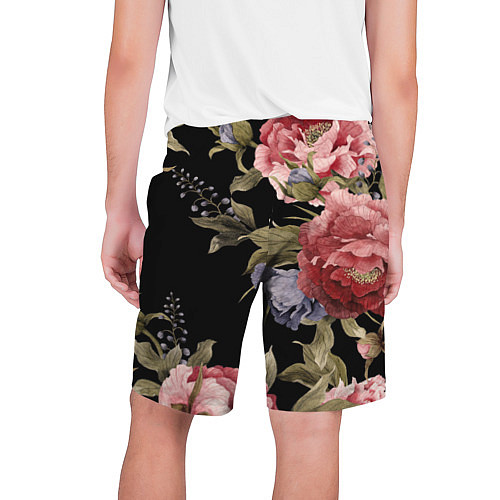 Мужские шорты Цветы / 3D-принт – фото 2