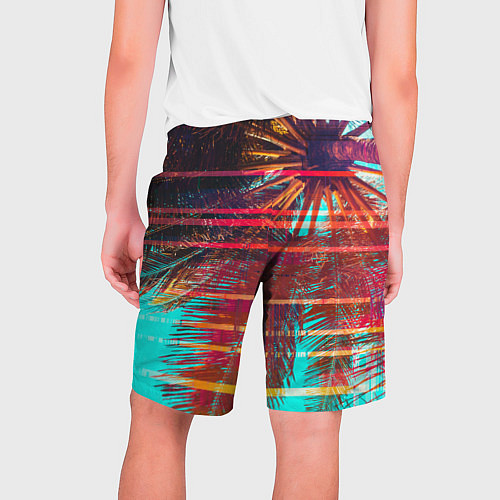 Мужские шорты Palm glitch art / 3D-принт – фото 2