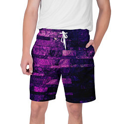 Шорты на шнурке мужские Purple-Wall, цвет: 3D-принт