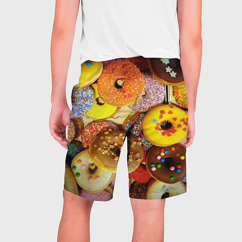 Мужские шорты Сладкие пончики / 3D-принт – фото 2