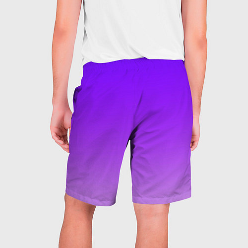 Мужские шорты Фиолетовый космос / 3D-принт – фото 2