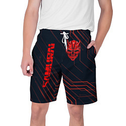 Шорты на шнурке мужские CYBERPUNK 2077 samurai, цвет: 3D-принт