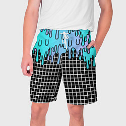 Шорты на шнурке мужские Beach MIami, цвет: 3D-принт