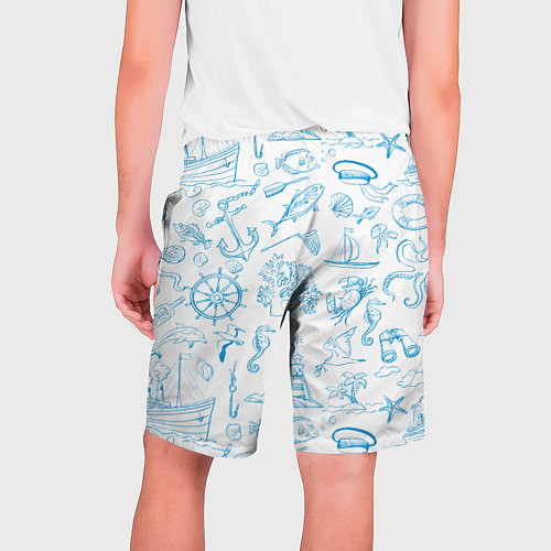 Мужские шорты Морская тема / 3D-принт – фото 2
