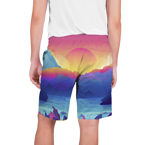 Мужские шорты Красочные Горы / 3D-принт – фото 2