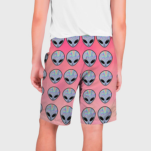 Мужские шорты Гламурные пришельцы / 3D-принт – фото 2