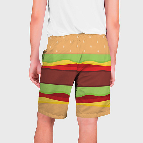 Мужские шорты Бутерброд / 3D-принт – фото 2