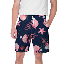 Мужские шорты Розовые медузы