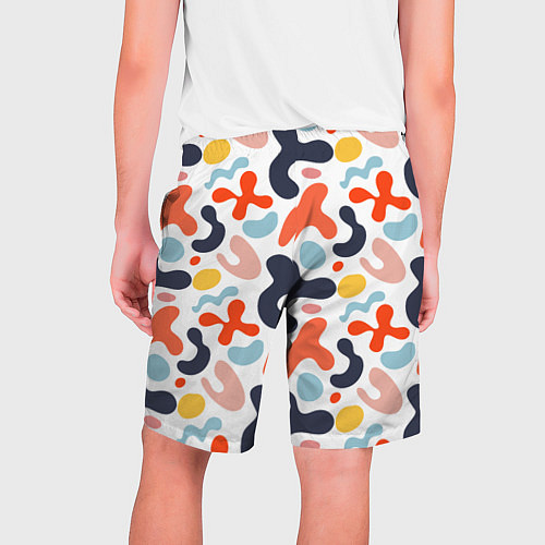 Мужские шорты Абстрактные цветные пятна / 3D-принт – фото 2
