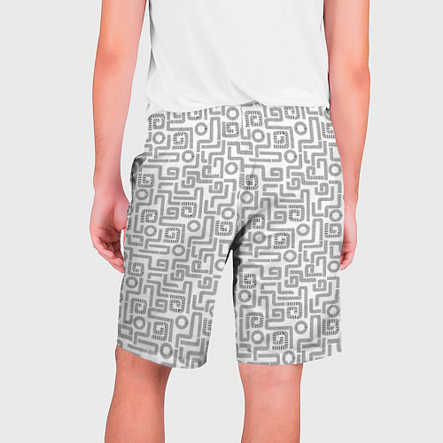 Мужские шорты Геометрический лабиринт / 3D-принт – фото 2
