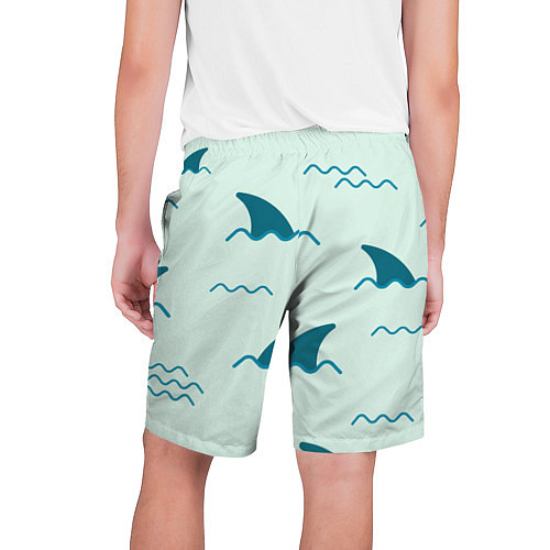 Мужские шорты Плавники акул / 3D-принт – фото 2