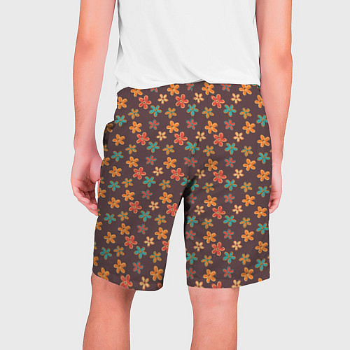 Мужские шорты Цветы Разные / 3D-принт – фото 2