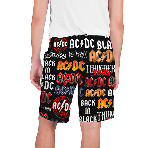 Мужские шорты AC DC LOGOBOMBING / 3D-принт – фото 2