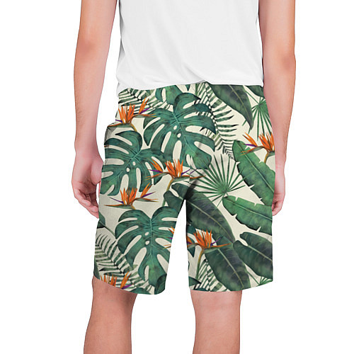 Мужские шорты Тропический паттерн / 3D-принт – фото 2